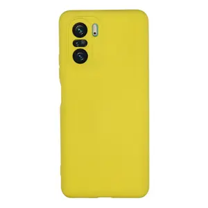 Xiaomi Poco F3 Kılıf Nano İçi Kadife Silikon - Sarı