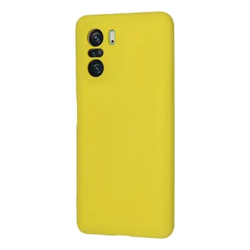 Xiaomi Poco F3 Kılıf Nano İçi Kadife Silikon - Sarı