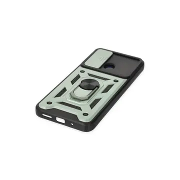 Xiaomi Redmi 10c Kılıf Pars Lens Yüzüklü Silikon - Yeşil