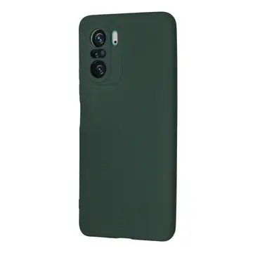 Xiaomi Poco F3 Kılıf Nano İçi Kadife Silikon - Koyu Yeşil