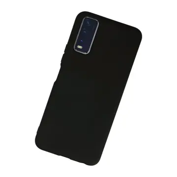 Vivo Y11s Kılıf Nano İçi Kadife Silikon - Siyah