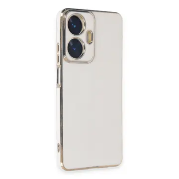 Newface Realme C55 Kılıf Volet Silikon - Beyaz