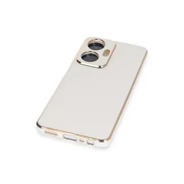 Newface Realme C55 Kılıf Volet Silikon - Beyaz