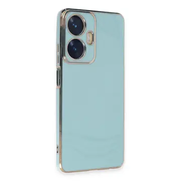 Newface Realme C55 Kılıf Volet Silikon - Açık Yeşil