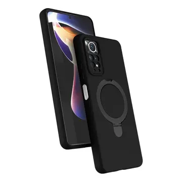 Xiaomi Redmi Note 12 Pro 4g Regal Magsafe Standlı Kapak - Siyah