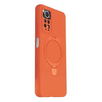 Xiaomi Redmi Note 12 Pro 4g Regal Magsafe Standlı Kapak - Turuncu