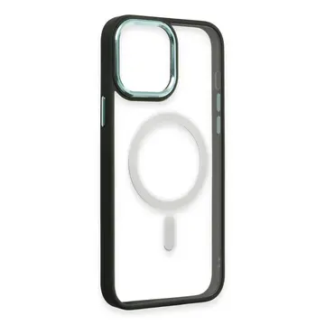 İphone 15 Pro Max Kılıf Room Magneticsafe Silikon - Köknar Yeşili