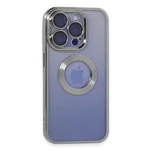 İphone 15 Pro Max Kılıf Slot Silikon - Gümüş