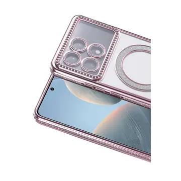 Xiaomi Poco X6 Pro Joke Simli Magneticsafe Kılıf - Pembe