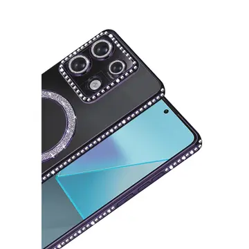 Xiaomi Redmi 13c Joke Simli Magneticsafe Kılıf - Derin Mor