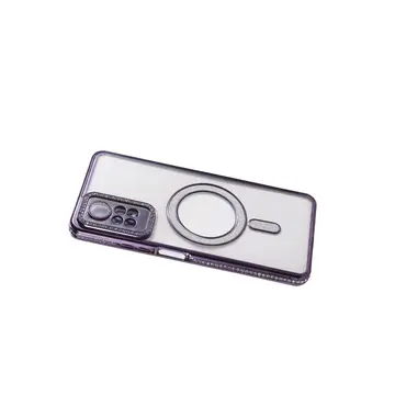 Xiaomi Redmi Note 12 Pro 4g Joke Simli Magneticsafe Kılıf - Derin Mor