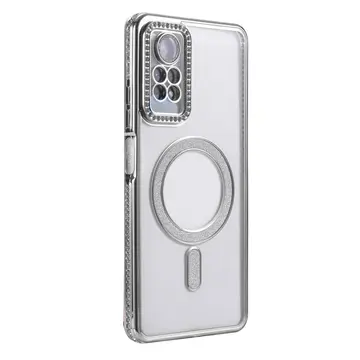 Xiaomi Redmi Note 12 Pro 4g Joke Simli Magneticsafe Kılıf - Gümüş