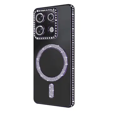 Xiaomi Redmi Note 13 Pro 4g Joke Simli Magneticsafe Kılıf - Derin Mor