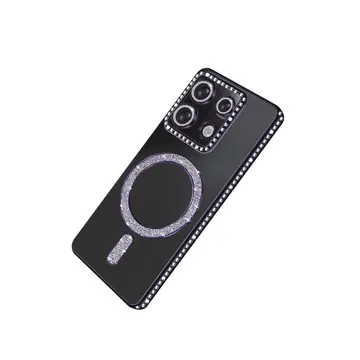 Xiaomi Redmi Note 13 Pro 4g Joke Simli Magneticsafe Kılıf - Derin Mor