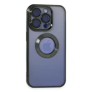 İphone 15 Pro Max Kılıf Slot Silikon - Köknar Yeşili