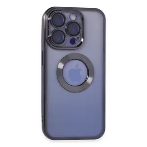 İphone 15 Pro Max Kılıf Slot Silikon - Mor