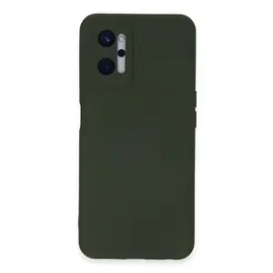 Realme 9i 4g Kılıf Nano İçi Kadife Silikon - Koyu Yeşil