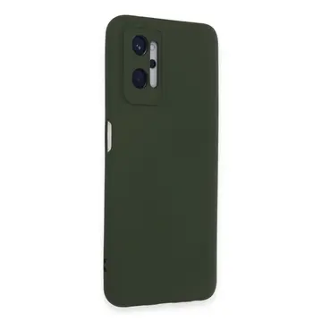 Realme 9i 4g Kılıf Nano İçi Kadife Silikon - Koyu Yeşil