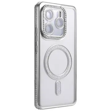Xiaomi Redmi Note 14 4g Joke Simli Magneticsafe Kılıf - Gümüş