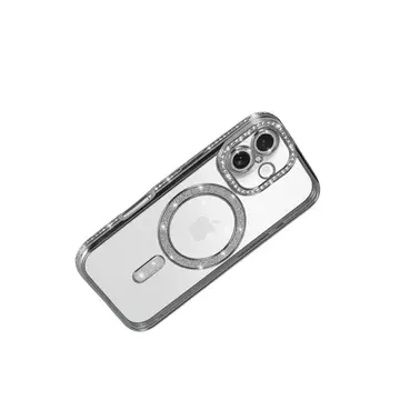 İphone 17 Joke Simli Magneticsafe Kılıf - Gümüş