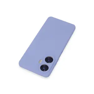 Realme C55 Kılıf Nano İçi Kadife Silikon - Lila