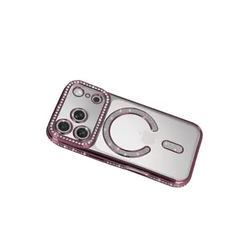 İphone 17 Pro Joke Simli Magneticsafe Kılıf - Pembe