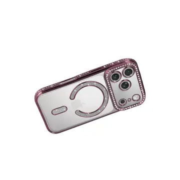 İphone 17 Pro Joke Simli Magneticsafe Kılıf - Pembe