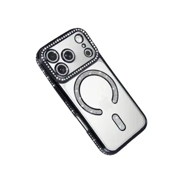 İphone 17 Pro Joke Simli Magneticsafe Kılıf - Siyah