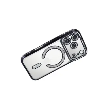 İphone 17 Pro Joke Simli Magneticsafe Kılıf - Siyah