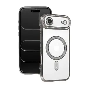 İphone 17 Air Joke Simli Magneticsafe Kılıf - Gümüş