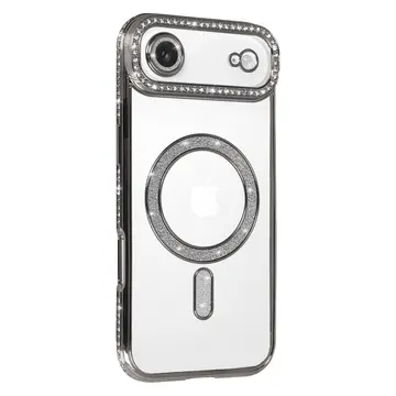 İphone 17 Air Joke Simli Magneticsafe Kılıf - Gümüş