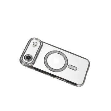 İphone 17 Air Joke Simli Magneticsafe Kılıf - Gümüş