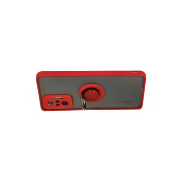 Xiaomi Redmi Note 10 Pro Kılıf Montreal Yüzüklü Silikon Kapak - Kırmızı