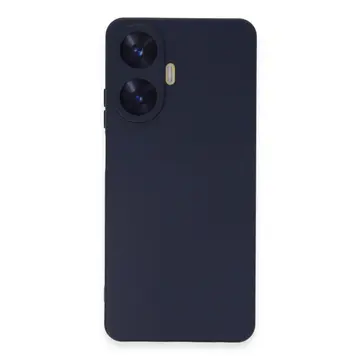 Realme C55 Kılıf Nano İçi Kadife Silikon - Mor
