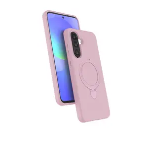 Samsung Galaxy A17 5g Regal Magsafe Standlı Kapak - Açık Pembe