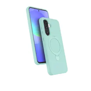 Samsung Galaxy A17 5g Regal Magsafe Standlı Kapak - Su Yeşili