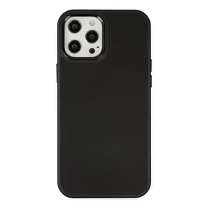 İphone 12 Pro Max Kılıf Asya Deri Silikon - Siyah