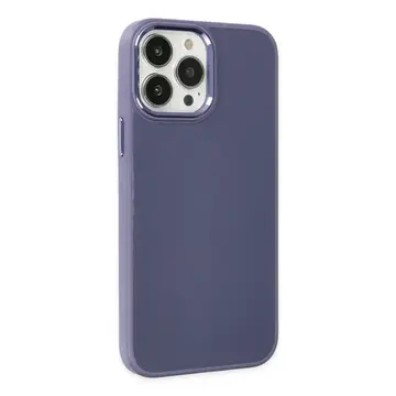 İphone 13 Pro Kılıf Asya Deri Silikon - Mor