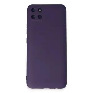 Realme C11 Kılıf Nano İçi Kadife Silikon - Mor