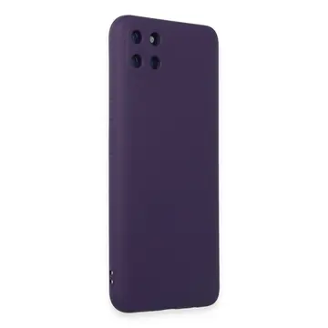 Realme C11 Kılıf Nano İçi Kadife Silikon - Mor