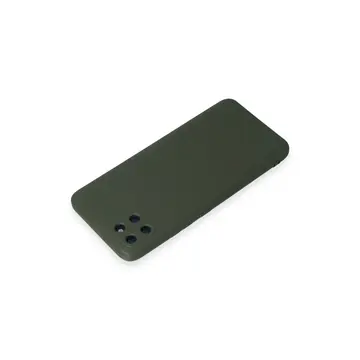 Realme C11 Kılıf Nano İçi Kadife Silikon - Koyu Yeşil