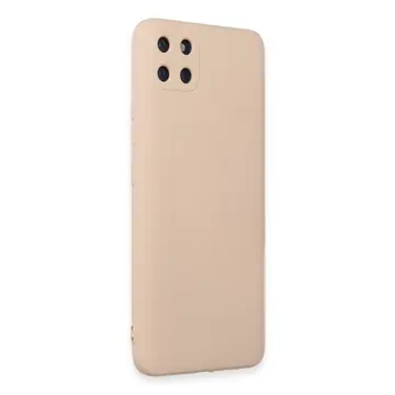 Realme C11 Kılıf Nano İçi Kadife Silikon - Pudra