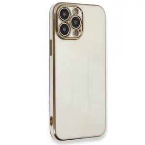 İphone 15 Pro Kılıf Volet Silikon - Beyaz