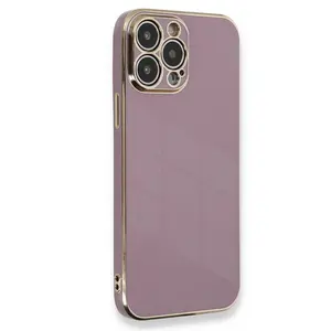 İphone 15 Pro Kılıf Volet Silikon - Mor