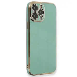 İphone 15 Pro Kılıf Volet Silikon - Açık Yeşil