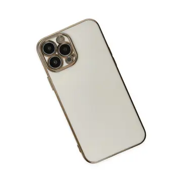 İphone 15 Pro Max Kılıf Volet Silikon - Beyaz