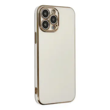 İphone 15 Pro Max Kılıf Volet Silikon - Beyaz