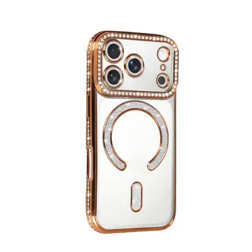 İphone 17 Pro Joke Simli Magneticsafe Kılıf - Turuncu
