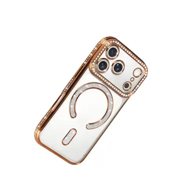 İphone 17 Pro Joke Simli Magneticsafe Kılıf - Turuncu