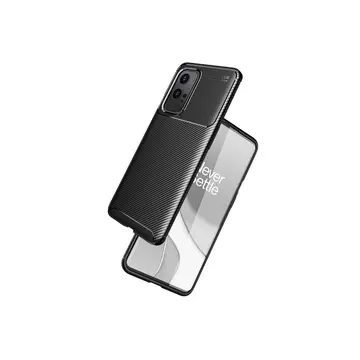 One Plus 9 Pro Kılıf Auto Focus Karbon Kapak - Siyah